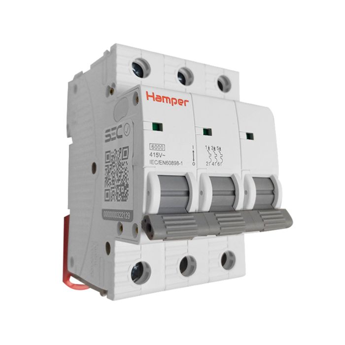 Interruptor Automatico Tetrapolar 3x10a Curva C Ruptura 6ka
